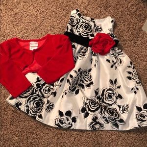 Nannette 2pc Holiday Dress & Bolero